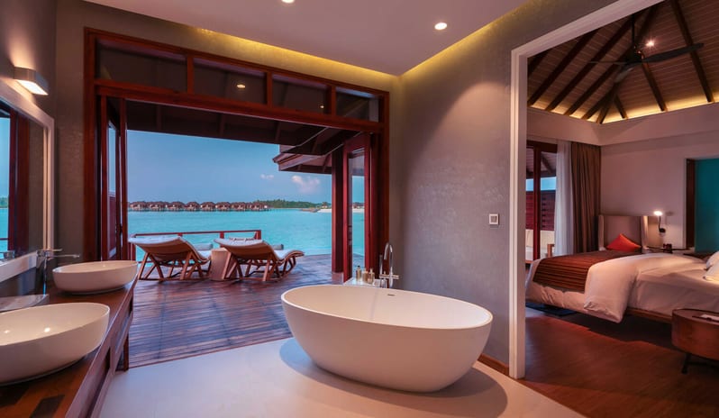 WATER VILLA WITH POOL CROSS SECTION